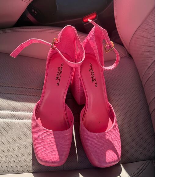 CHARLOTTE STONE Fran Flamingo US 9 Sabrina Carpenter Barbie Mary Jane Feminine - Picture 6 of 10